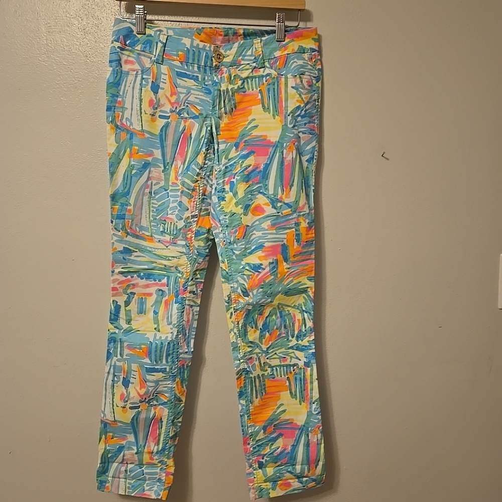 Lilly Pulitzer Callahan Chino Pants Sea Salt And Sun 2